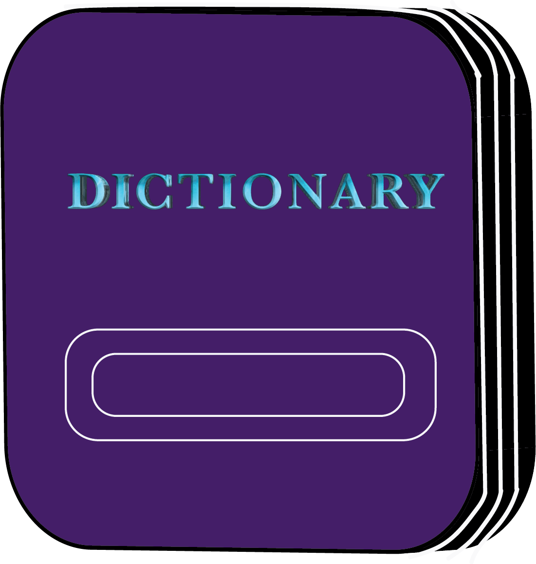 Dictionary icon design c